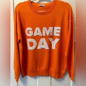 TN Volunteer orange GAME DAY sequined sweater. Size M.  Never worn.
